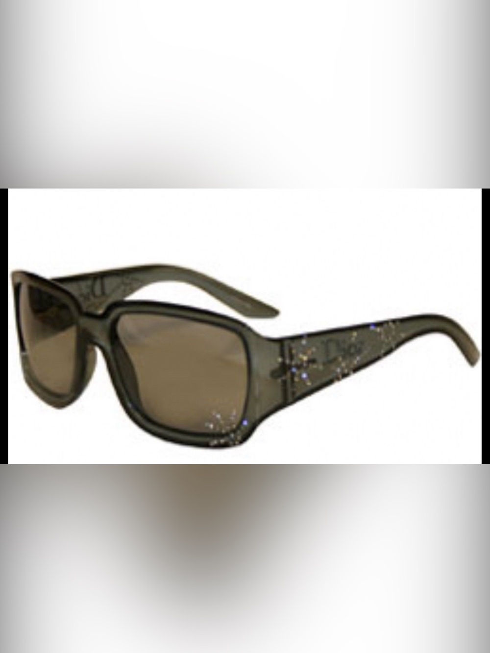 CHRISTIAN DIOR vintage SPIDIOR 1 Sunglasses AUBV7 brown transparent green